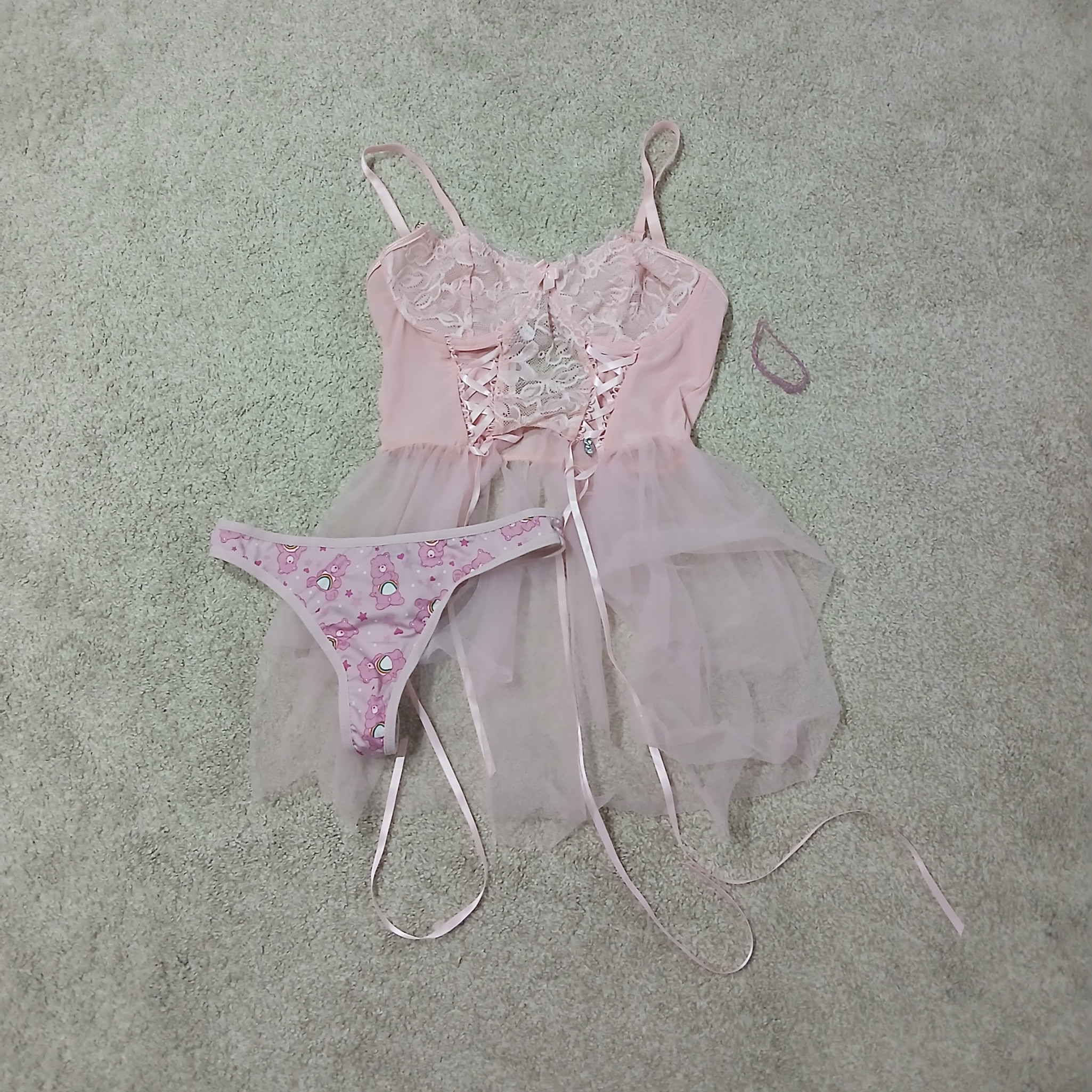 Mailed Pink Care Bears Set With Panties 2 Try On Haul Videos